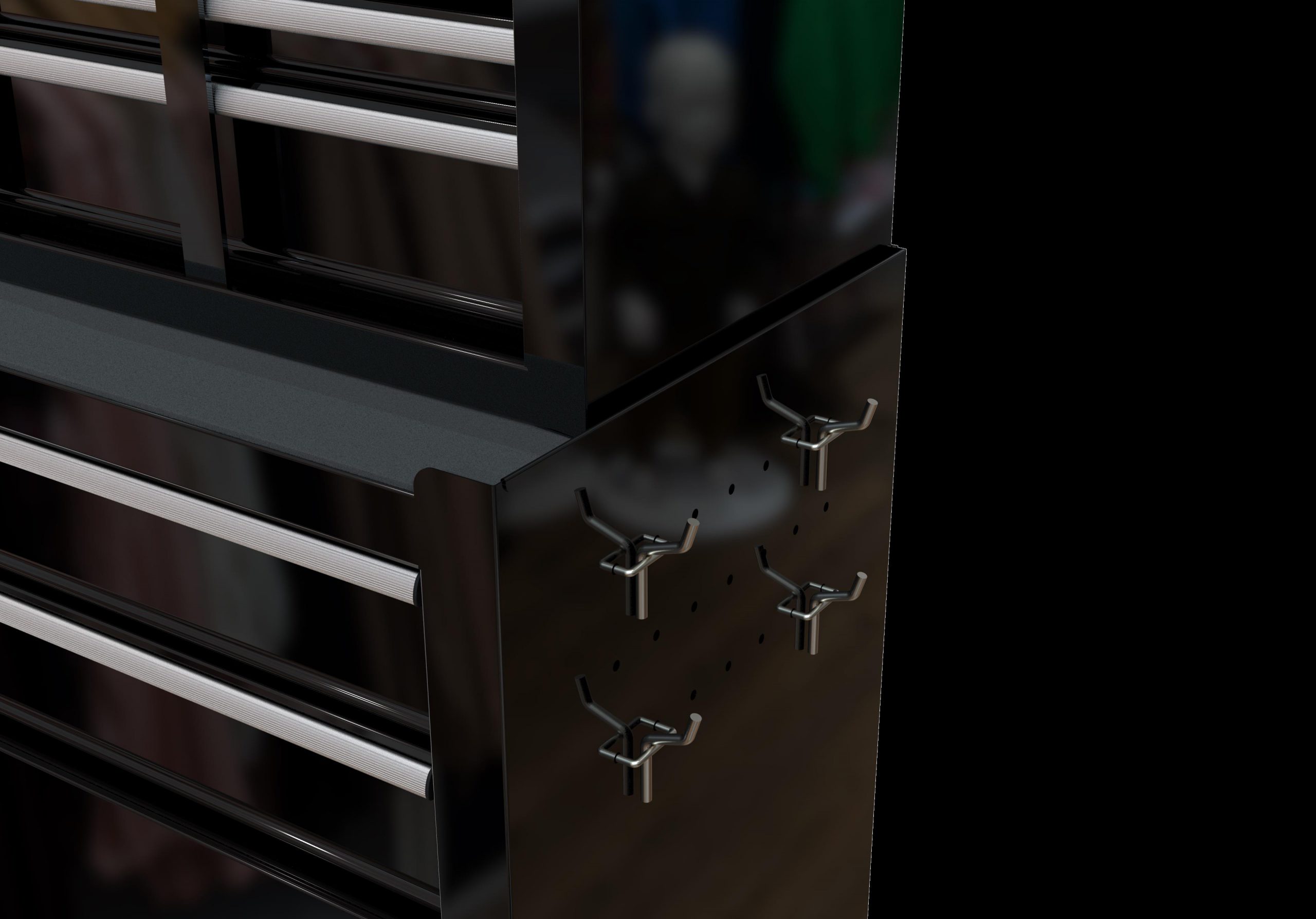 Spacious Rolling Tool Box with Wheels and Drawers for Easy Mobility - Image 4