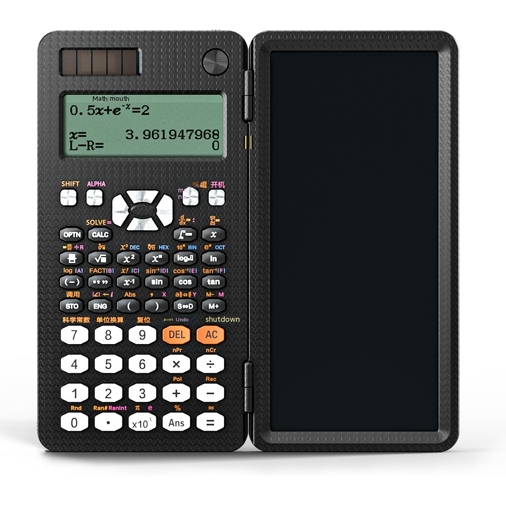 2-in-1 Foldable Scientific Calculator & Handwriting Tablet for Learning - Versatile Desk Calculator - Image 17
