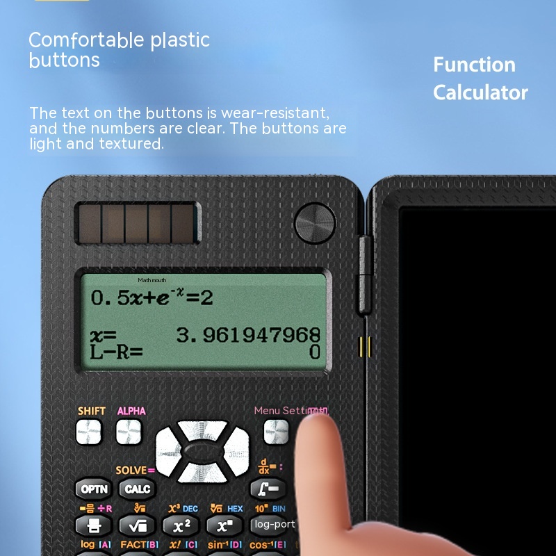 2-in-1 Foldable Scientific Calculator & Handwriting Tablet for Learning - Versatile Desk Calculator - Image 19