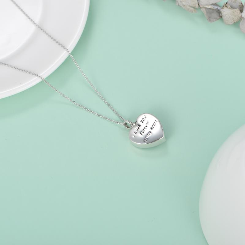 Sterling Silver Angel Cremation Necklace for Mother Daughter Ashes Keepsake Memory - Image 5