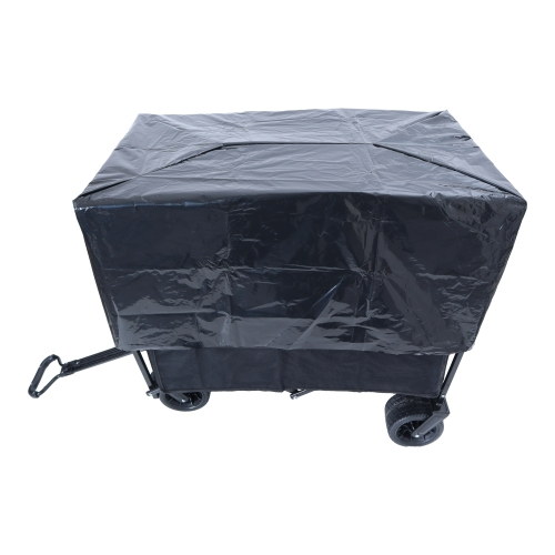 440lbs Heavy-Duty Collapsible Wagon Cart with Strapping System - Versatile Beach Utility Cart for Camping, Shopping, Sports, Gardening, and Fishing; Includes 3 Plastic Liner Bags - Image 12