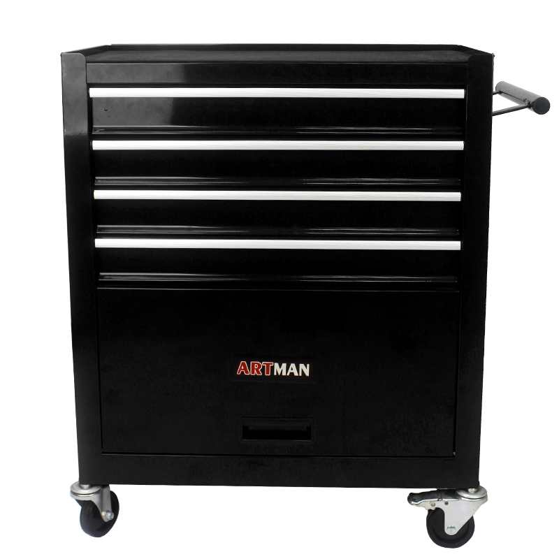 Heavy-Duty Metal Wheelie Tool Cart for Easy Mobility and Storage - Image 8