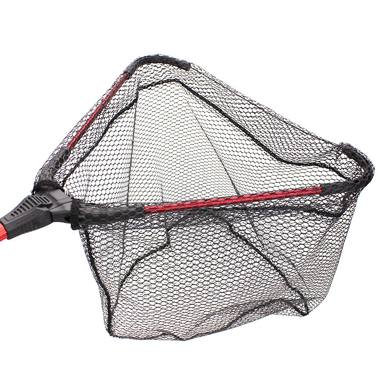 Aluminum Alloy Triangular Folding Dip Net for Fly Fishing - Thin Viscose Metal - Image 3