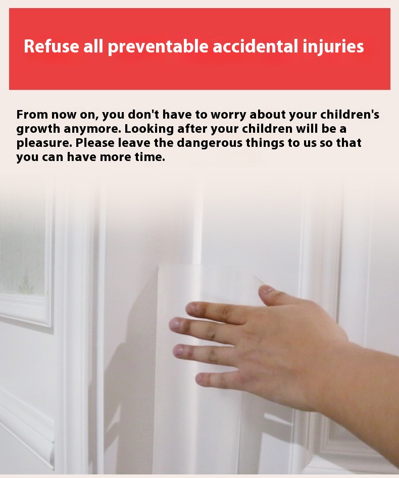 Anti-Pinch Hand Door Seam Protection Strip - Essential Safety Solution for Homes