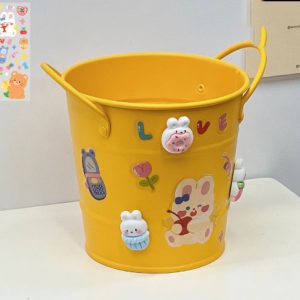 Stylish Iron Art Student Desk Organizer Box for Creative Storage Solutions