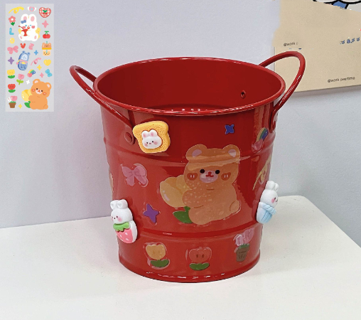 Stylish Iron Art Student Desk Organizer Box for Creative Storage Solutions - Image 8