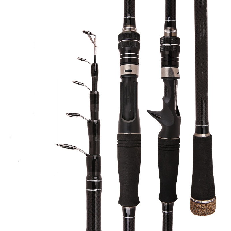 Ultra Light Carbon Telescopic Fishing Rod - Portable Straight Shank Design - Image 3
