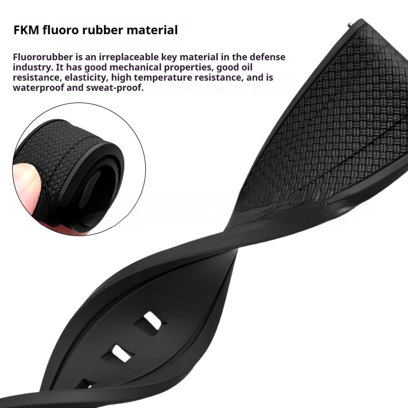 Durable Fluororubber Strap for Men - Perfect Fit and Versatile Use - Image 20
