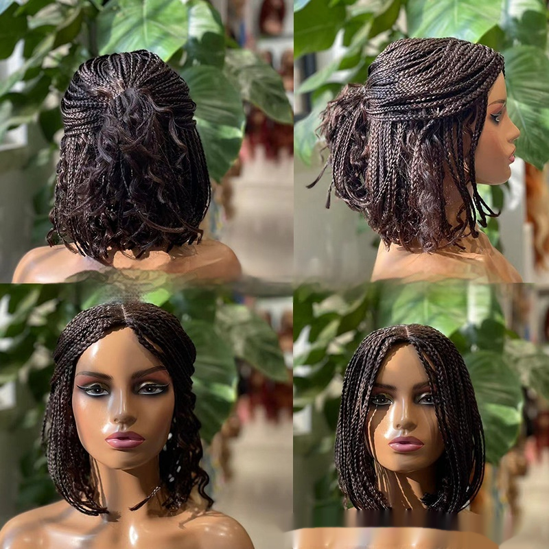 Bohemian Hand-woven Three-strand Braid Wave Wig for Women’s Headgear - Image 3