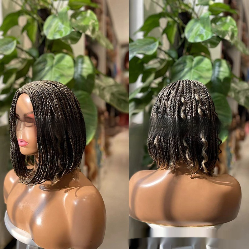 Bohemian Hand-woven Three-strand Braid Wave Wig for Women’s Headgear - Image 4