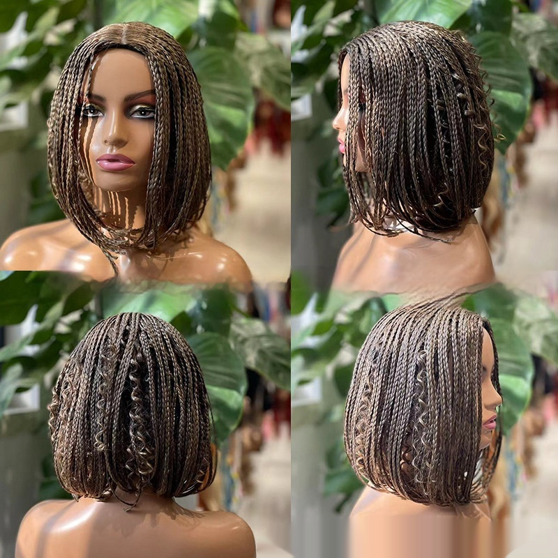 Bohemian Hand-woven Three-strand Braid Wave Wig for Women’s Headgear - Image 6