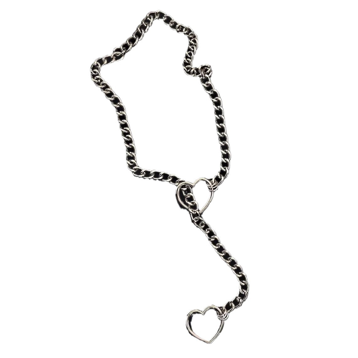 Stylish Retro Punk Metal Chain Necklace for Couples - Image 2
