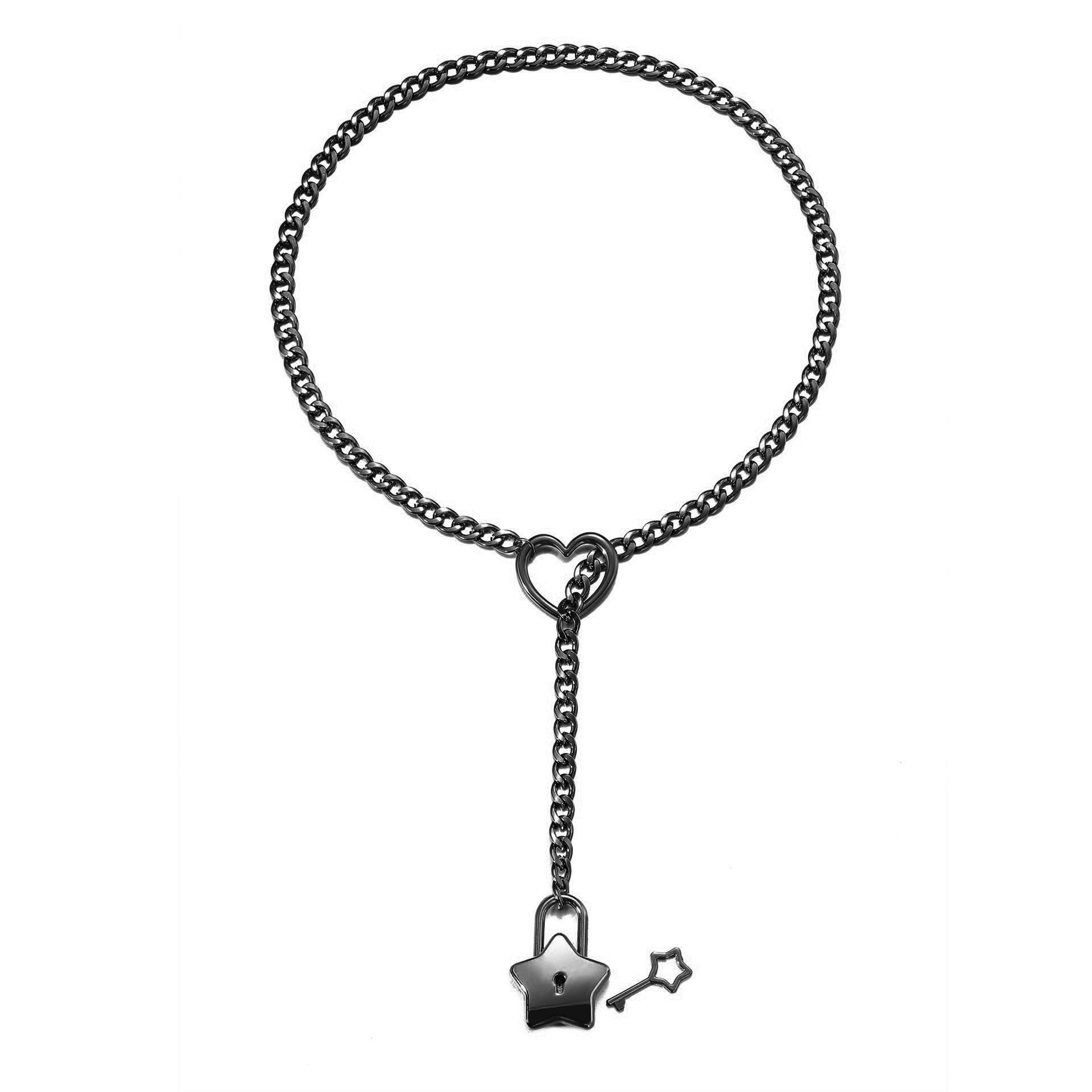 Stylish Retro Punk Metal Chain Necklace for Couples - Image 9