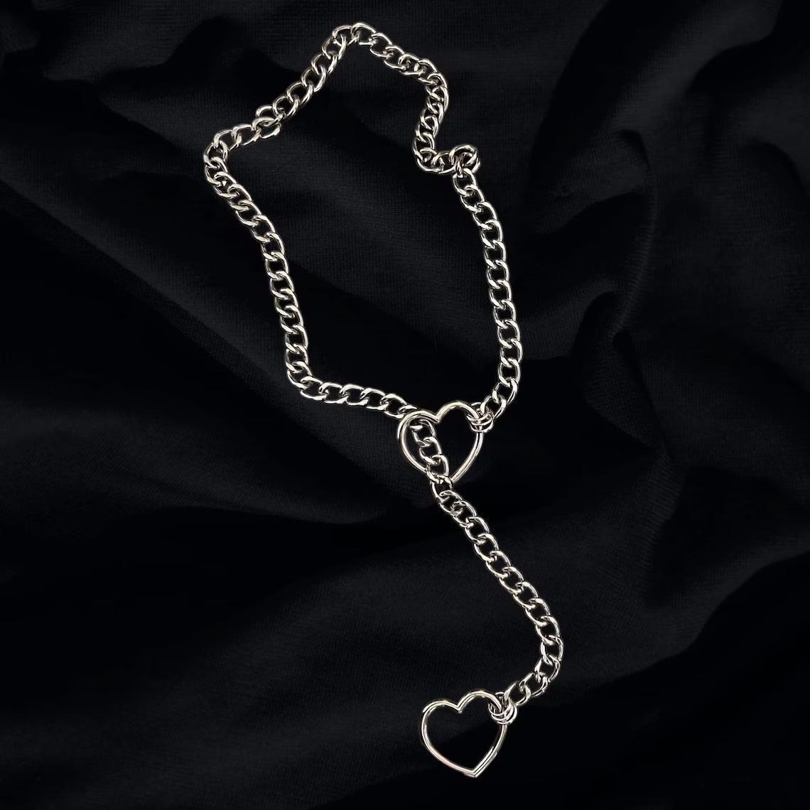 Stylish Retro Punk Metal Chain Necklace for Couples - Image 16