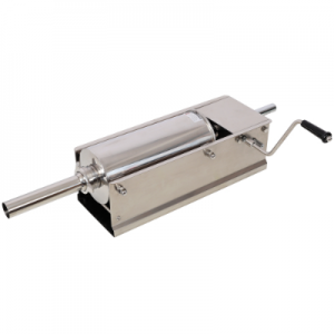 5L 11LBS Horizontal Sausage Stuffer - Stainless Steel Manual Sausage Maker with 4PCS Nozzles for Home and Commercial Use
