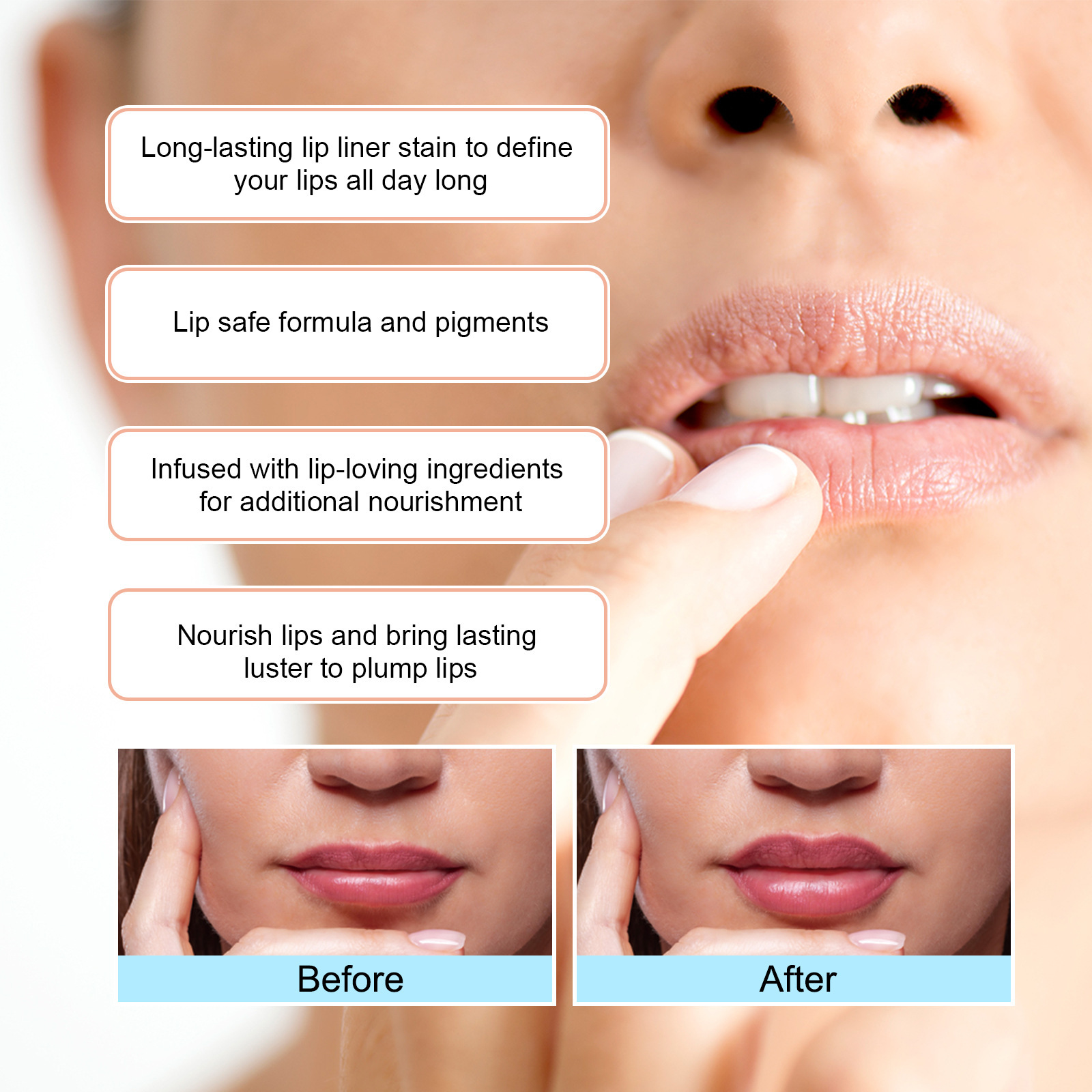 Waterproof Stripping Lip Liner for Perfect Outline and Definition - Image 6