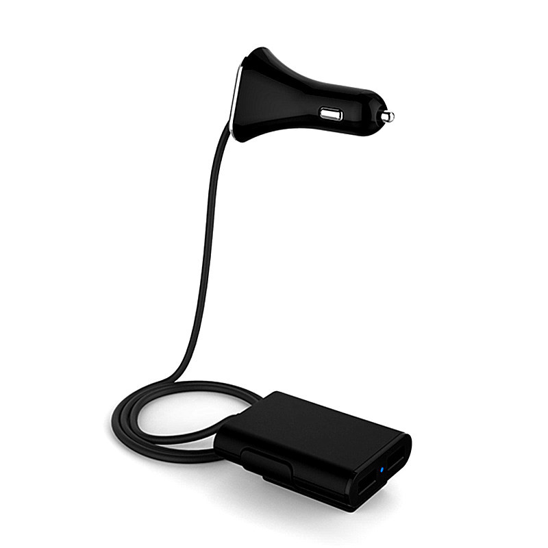 4-Port USB Car Charger 6.8A - Dual Car Cigarette Lighter Charger for Convenience - Image 4
