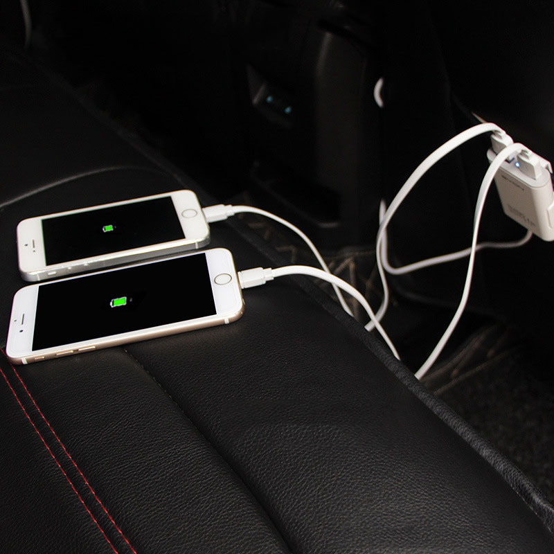 4-Port USB Car Charger 6.8A - Dual Car Cigarette Lighter Charger for Convenience - Image 5
