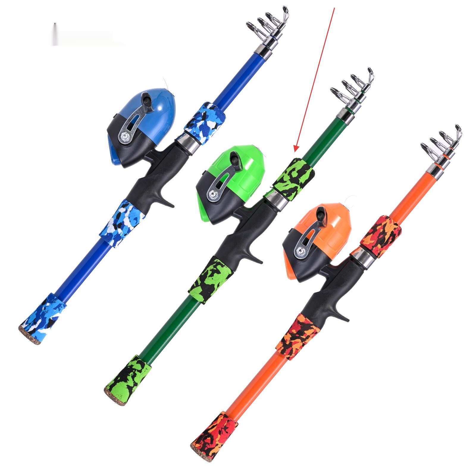 Gun-Type Short-Section Telescopic Fishing Rod for Kids | Essential Fishing Gear - Image 2