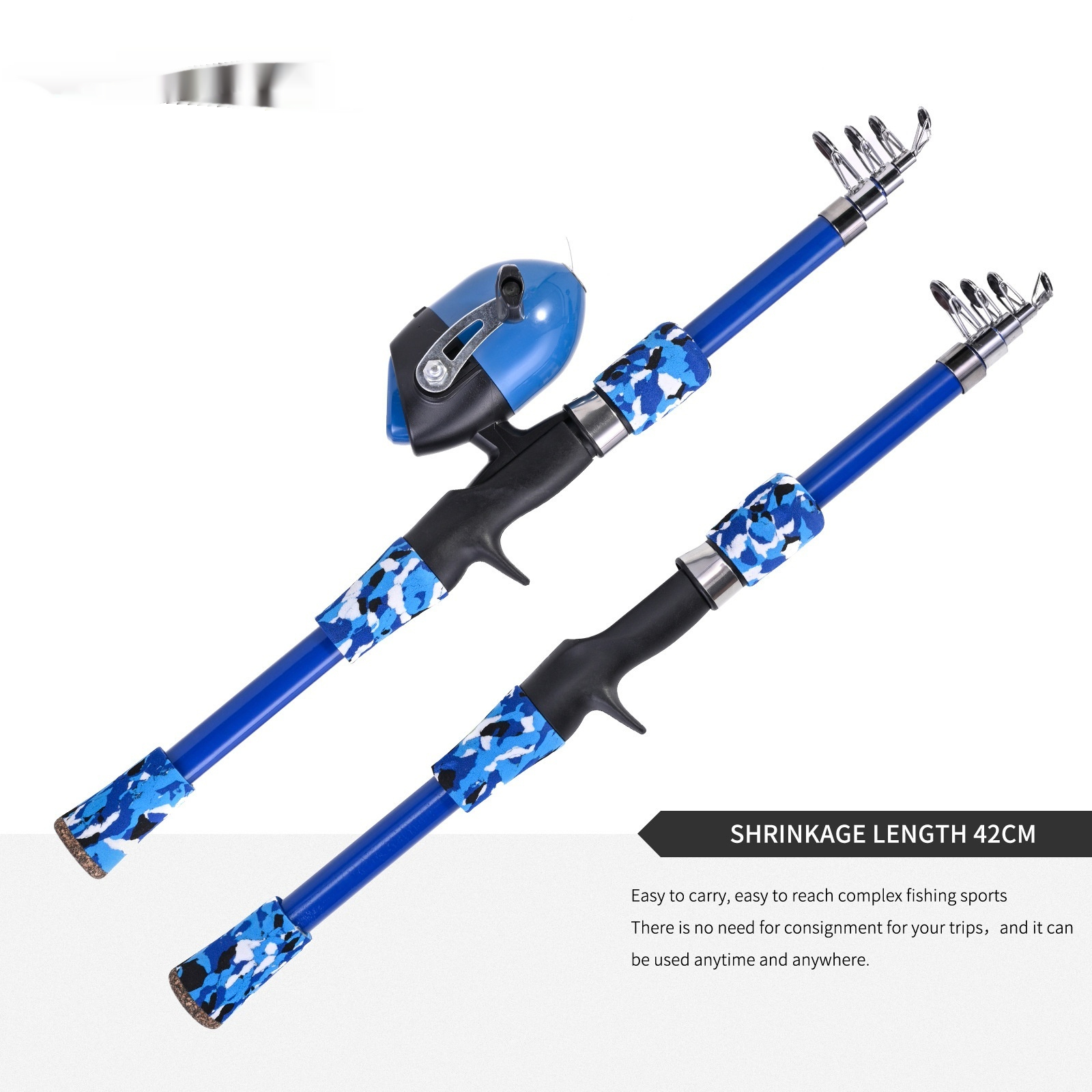Gun-Type Short-Section Telescopic Fishing Rod for Kids | Essential Fishing Gear - Image 6