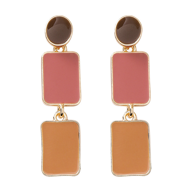 Elegant Women's Retro Morandi Oil Painting Earrings - Simple Chic Style - Image 7