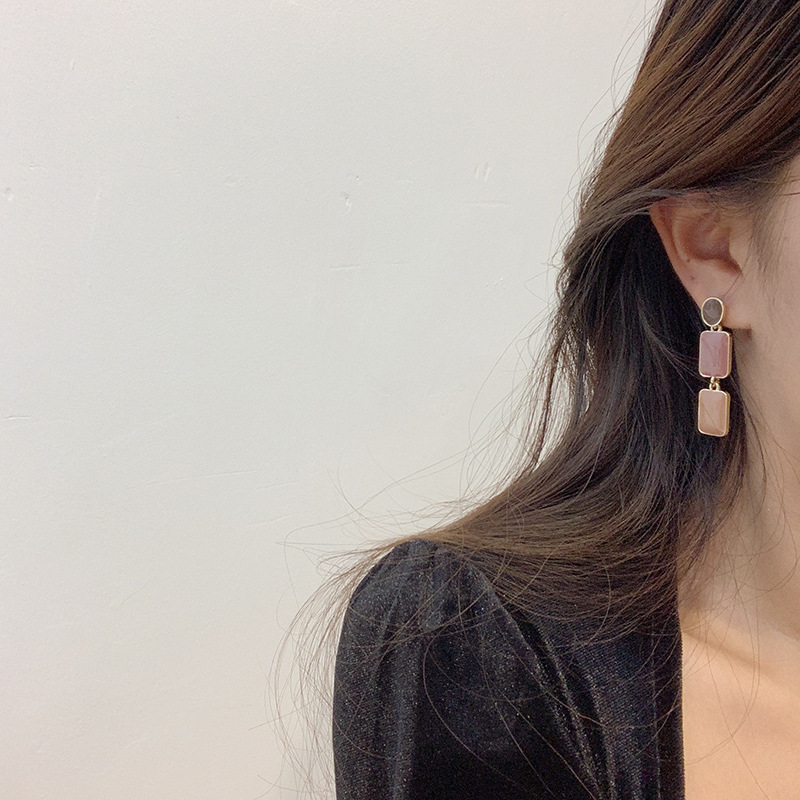 Elegant Women's Retro Morandi Oil Painting Earrings - Simple Chic Style - Image 8