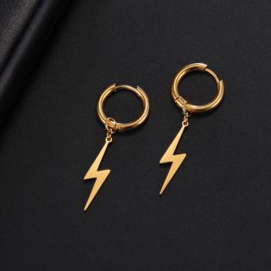 Wild Temperament Stainless Steel Women's Earrings - Stylish & Durable Design
