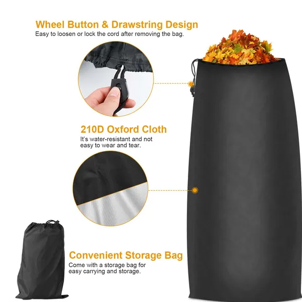 54 Cubic Feet Lawn Tractor Leaf Bag - Standard Garden Waste Bag with 112in Opening - Image 5