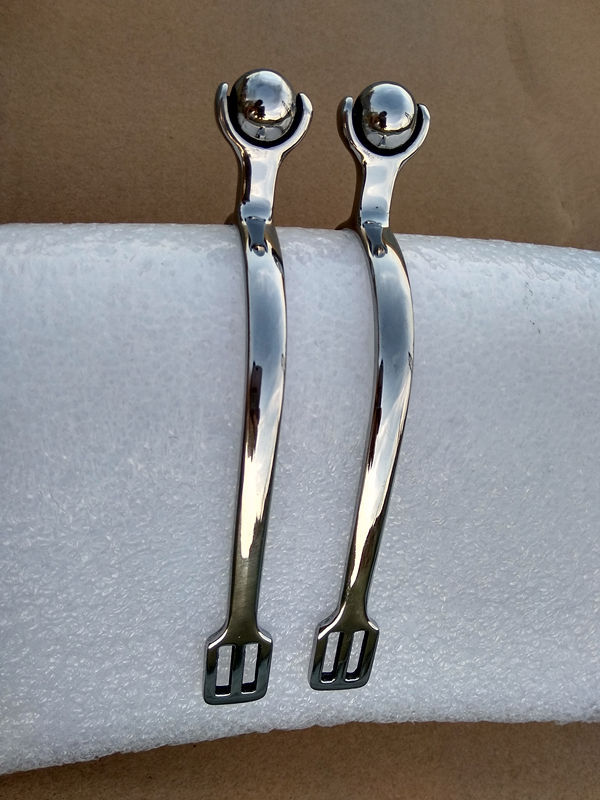 Stainless Steel Equestrian Spurs - Commercial Harness, British Belt & Ball Supplies - Image 3