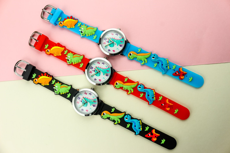 3D Silicone Dinosaur Kids' Watch - Fun and Colorful Timepiece for Children - Image 6