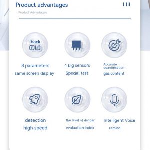 High Precision Formaldehyde Measuring Instrument - Indoor Air Quality Tester for Homes
