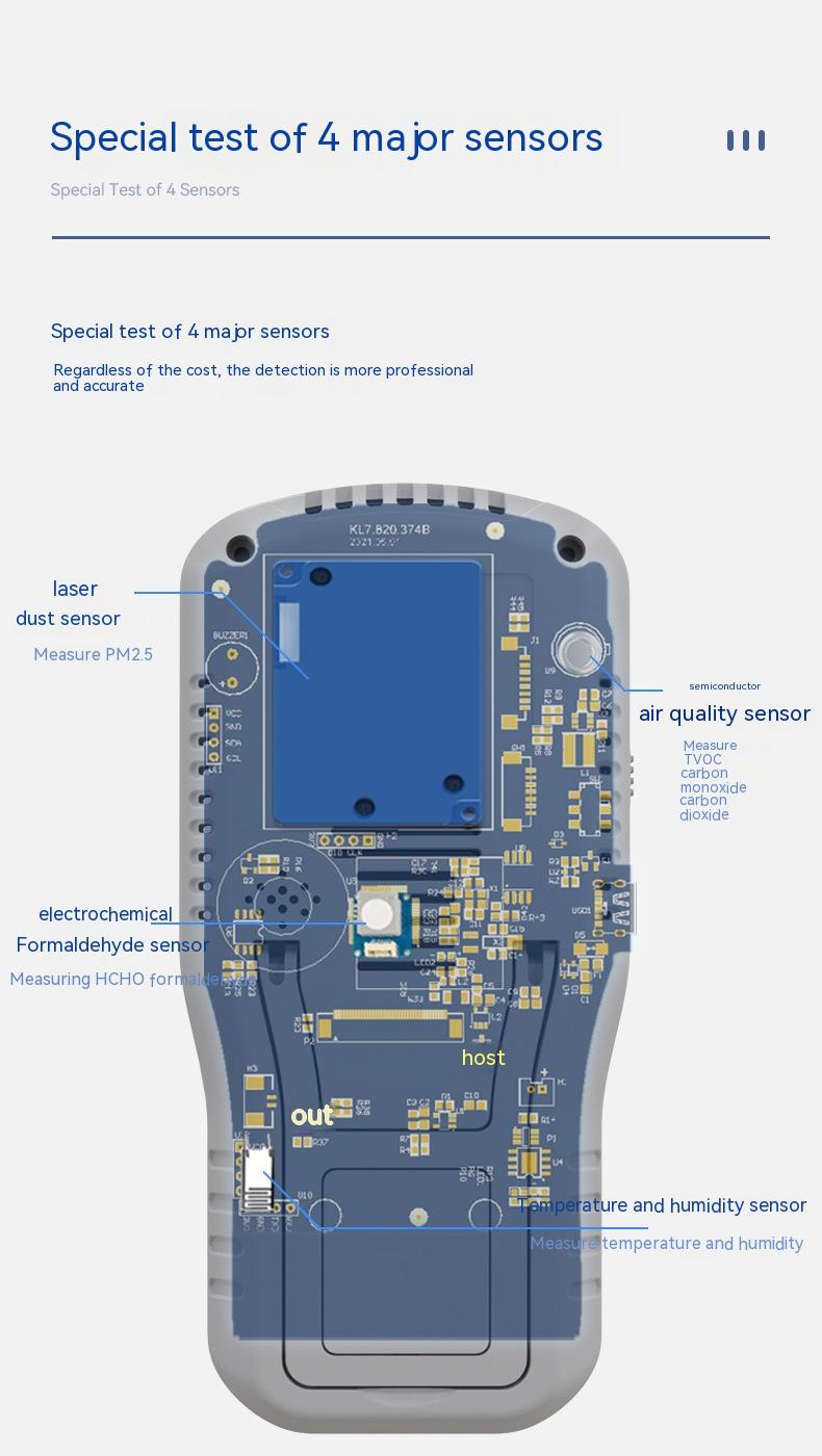 High Precision Formaldehyde Measuring Instrument - Indoor Air Quality Tester for Homes - Image 10