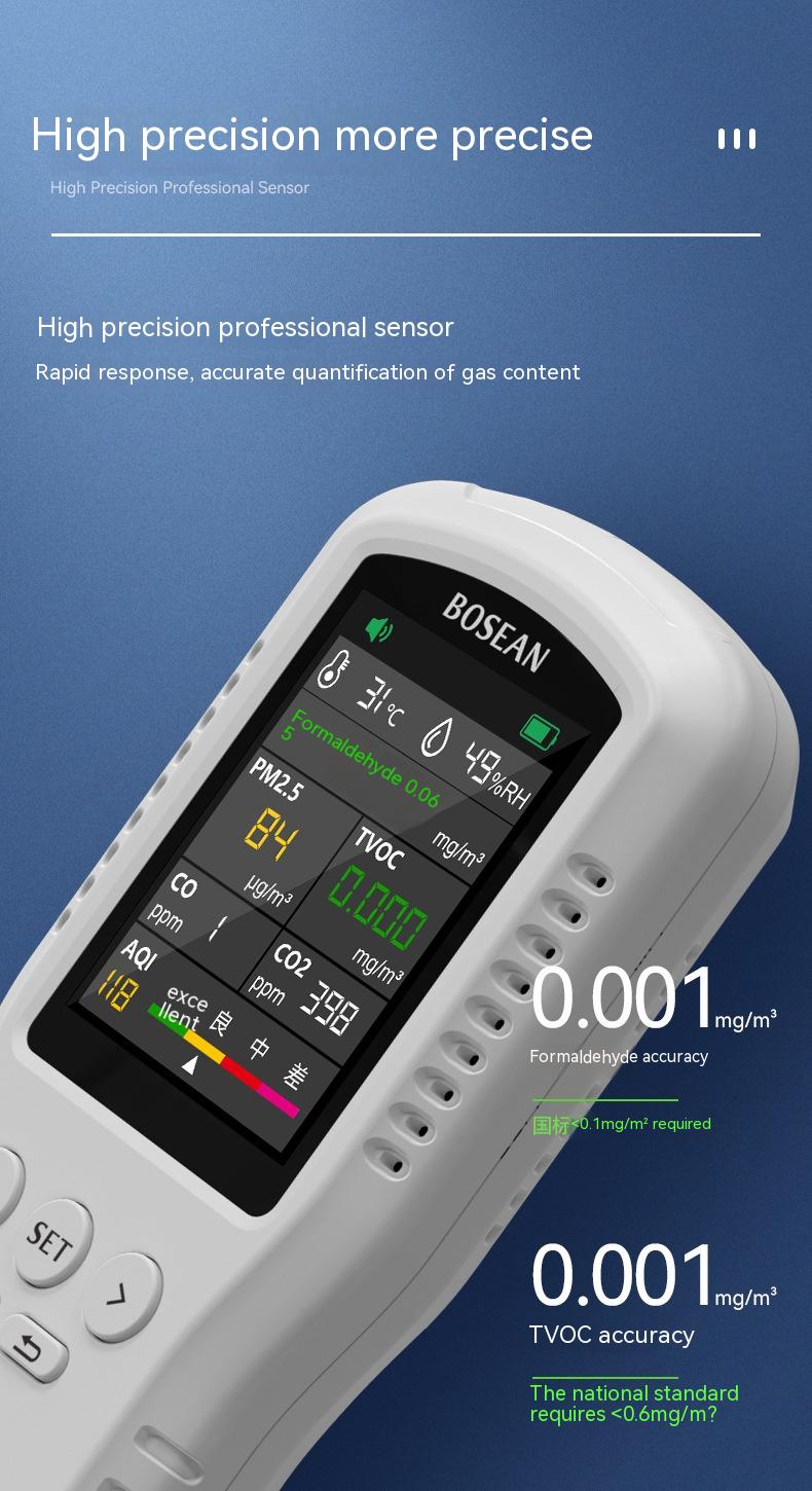 High Precision Formaldehyde Measuring Instrument - Indoor Air Quality Tester for Homes - Image 11