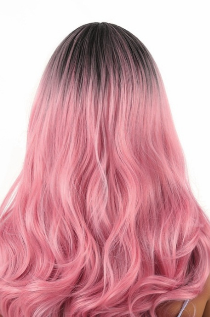 Gradient Color Long Curly Hair Big Wave High-Temperature Fiber Wig for Stunning Style - Image 7