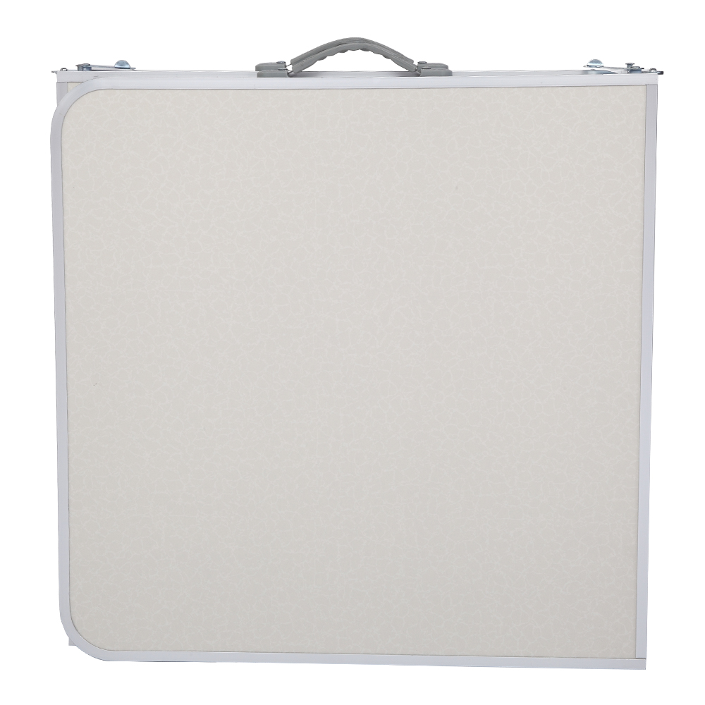 6ft Silver Outdoor Folding Table - Durable Aluminum Alloy, 50kg Capacity - Image 4