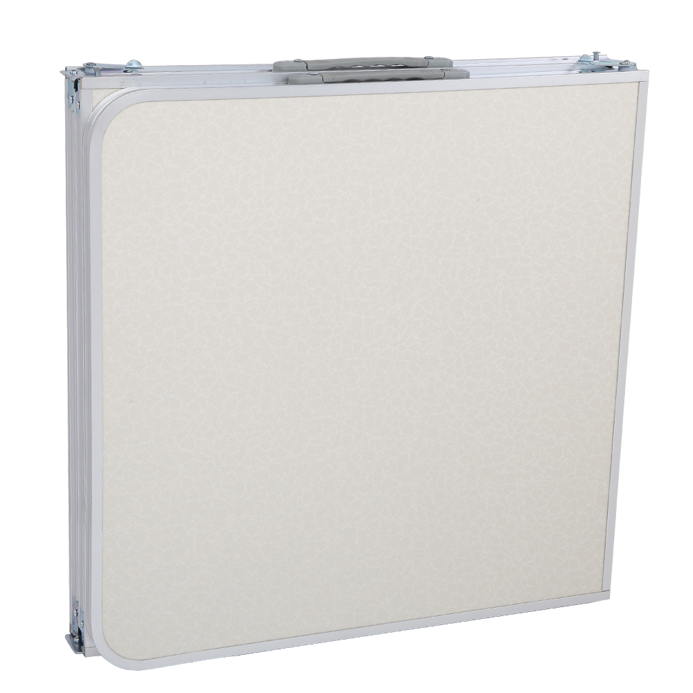 6ft Silver Outdoor Folding Table - Durable Aluminum Alloy, 50kg Capacity - Image 5