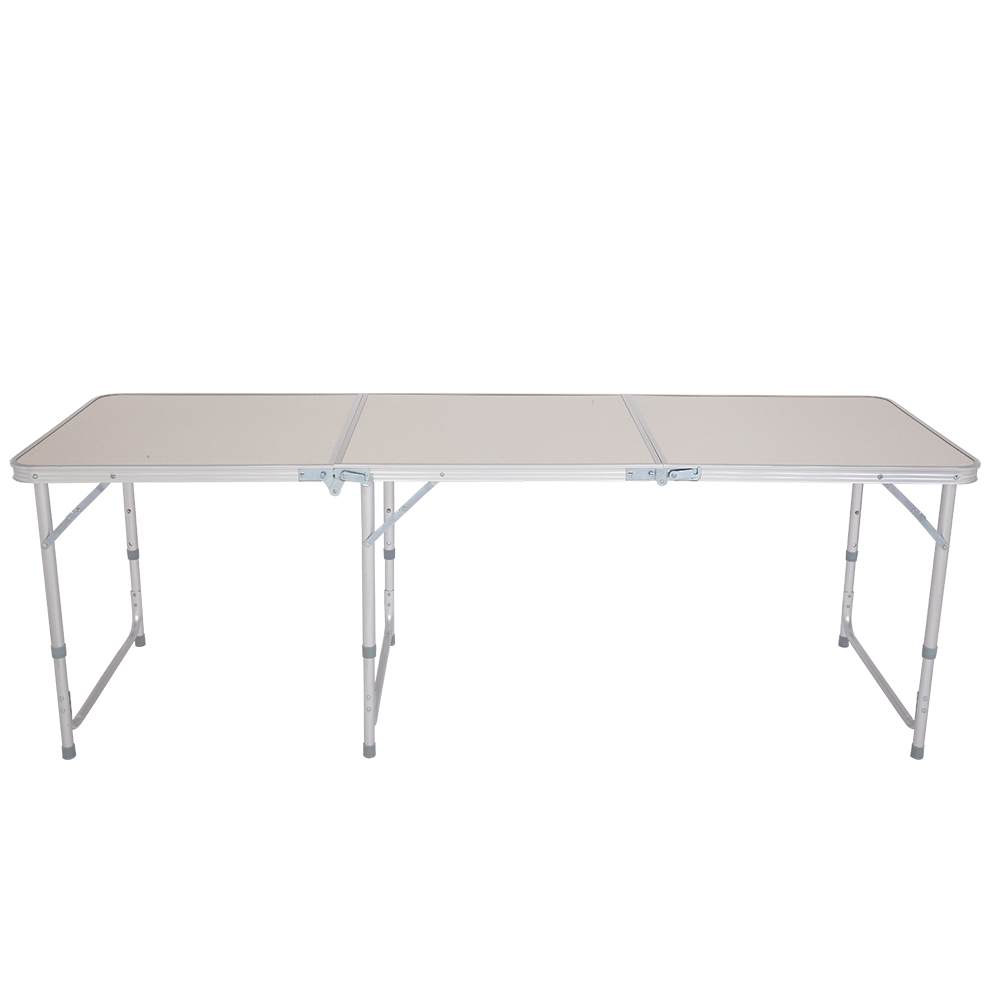 6ft Silver Outdoor Folding Table - Durable Aluminum Alloy, 50kg Capacity - Image 8