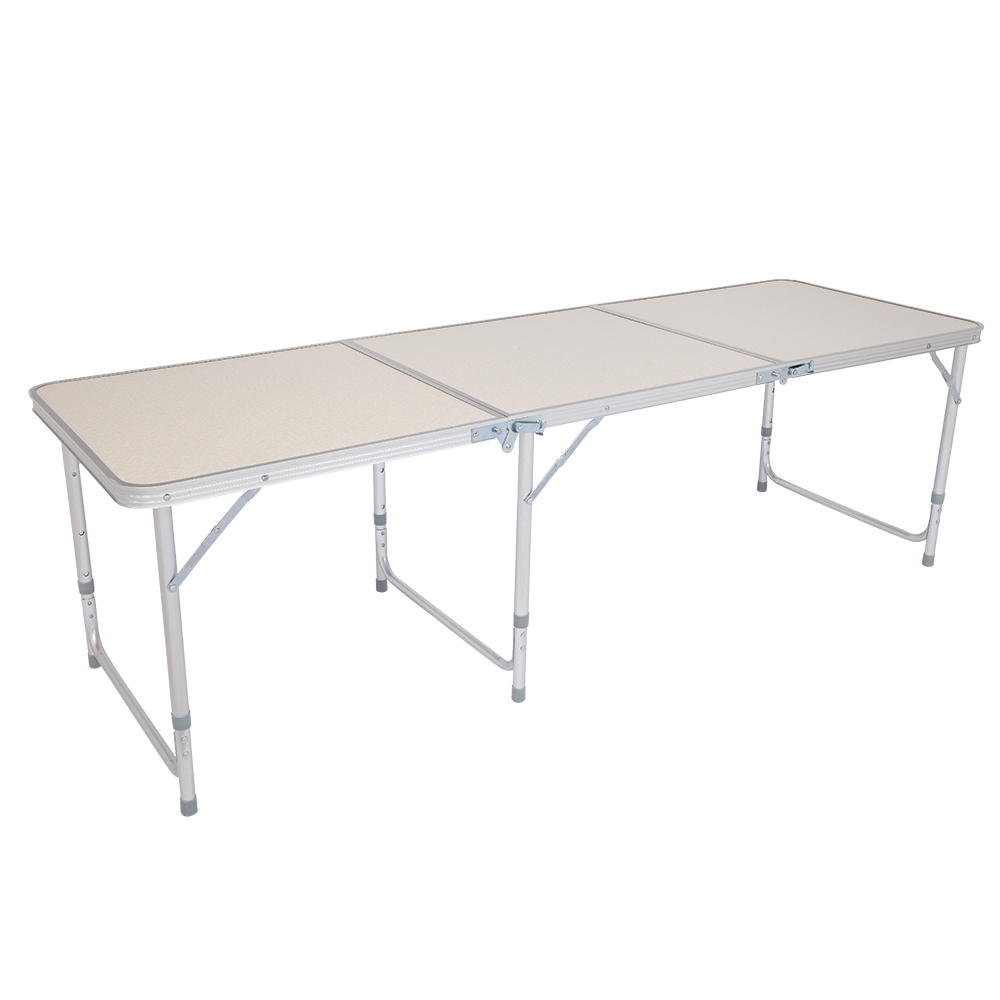 6ft Silver Outdoor Folding Table - Durable Aluminum Alloy, 50kg Capacity - Image 11