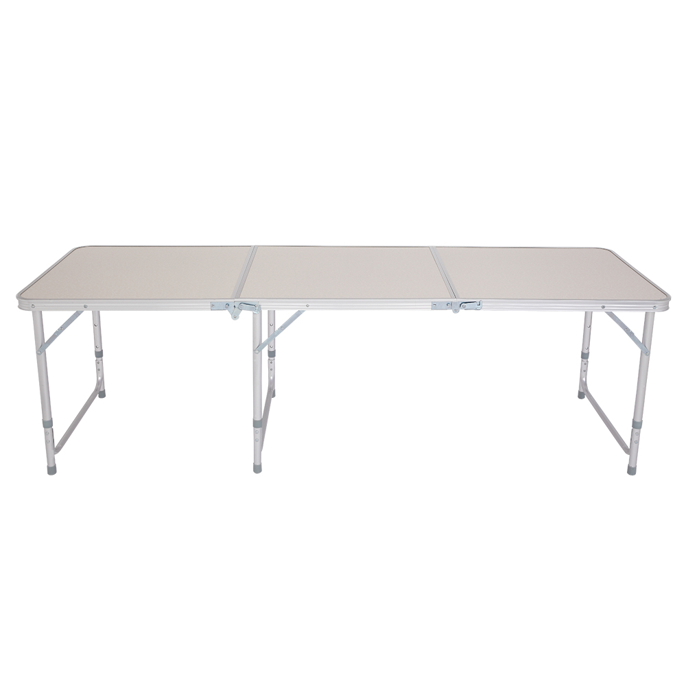 6ft Silver Outdoor Folding Table - Durable Aluminum Alloy, 50kg Capacity - Image 13