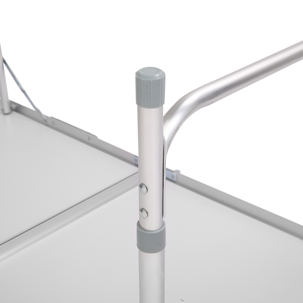 6ft Silver Outdoor Folding Table - Durable Aluminum Alloy, 50kg Capacity - Image 15