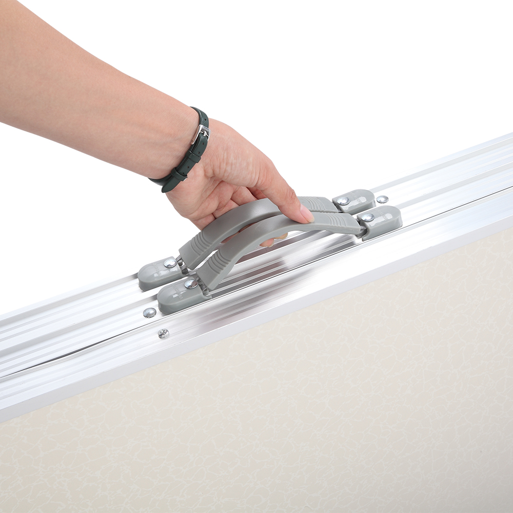 6ft Silver Outdoor Folding Table - Durable Aluminum Alloy, 50kg Capacity - Image 21