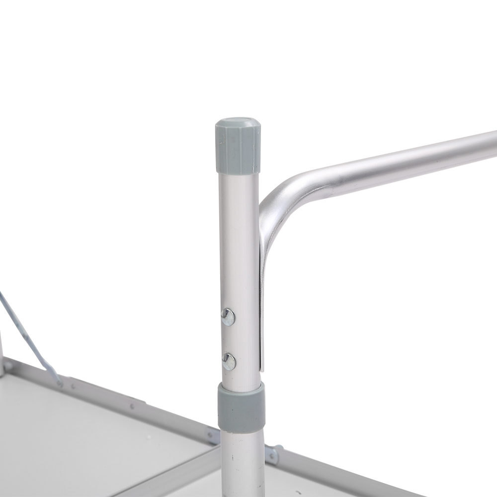 6ft Silver Outdoor Folding Table - Durable Aluminum Alloy, 50kg Capacity - Image 23