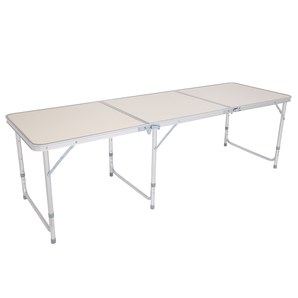 6ft Silver Outdoor Folding Table - Durable Aluminum Alloy, 50kg Capacity - Image 26