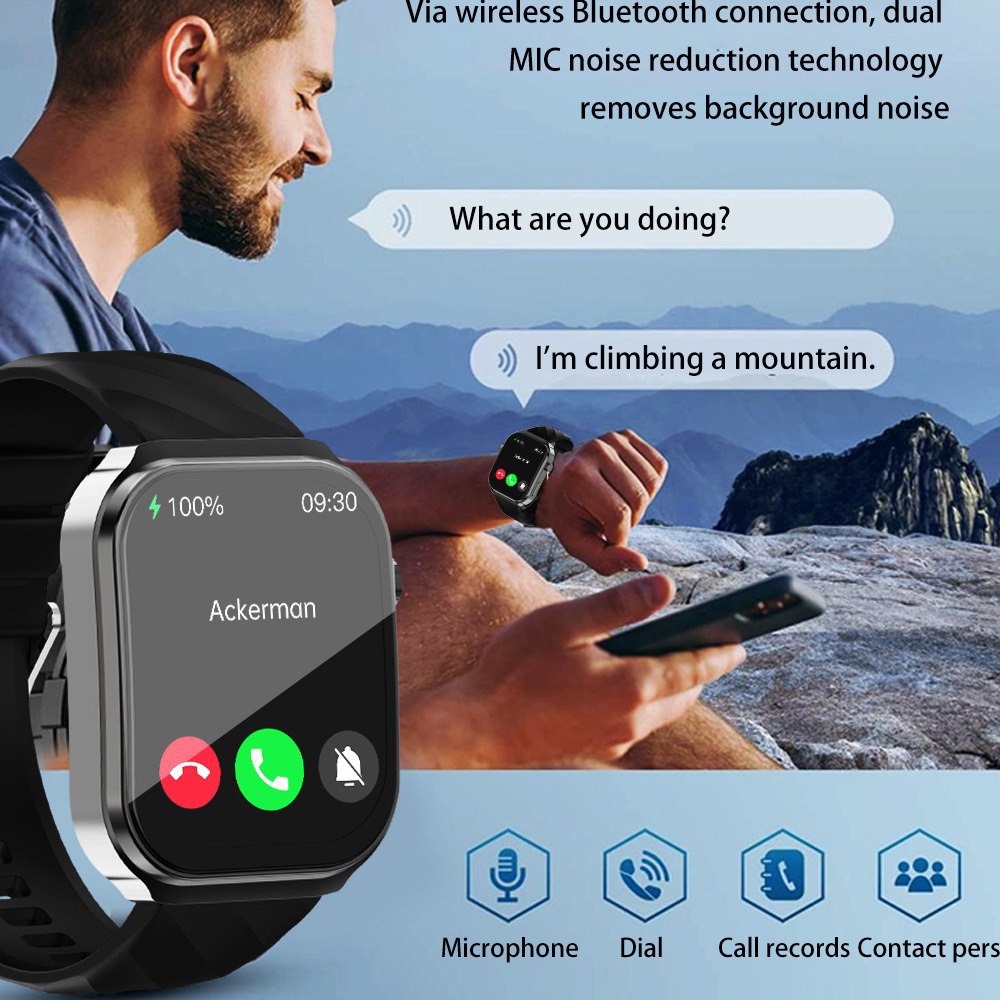 22-Inch Curved Screen U13 Smart Watch with Bluetooth Calling & Voice Assistance - Image 2