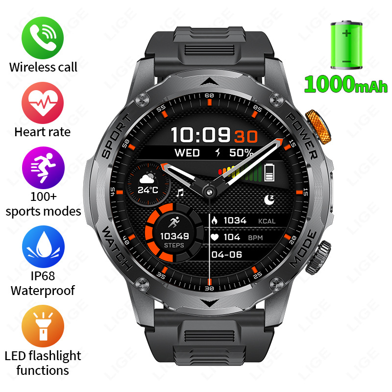 Versatile Waterproof Smart Sports Watch with Multi-Function Features - Image 7