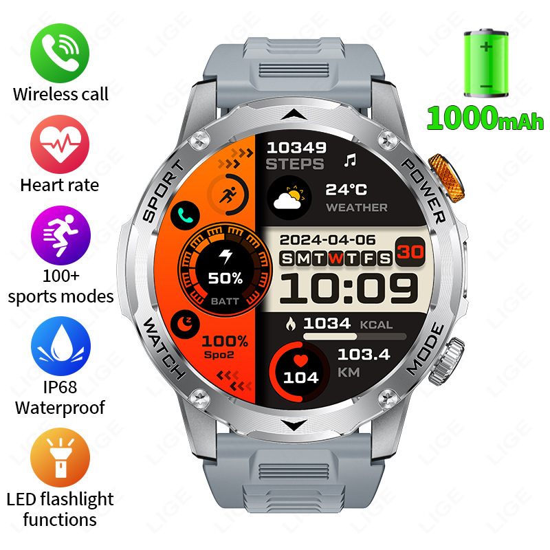 Versatile Waterproof Smart Sports Watch with Multi-Function Features - Image 8