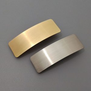 Brushed Metal Barrettes - Simple & Versatile Ponytail Clip for European American Normcore Style Fashion