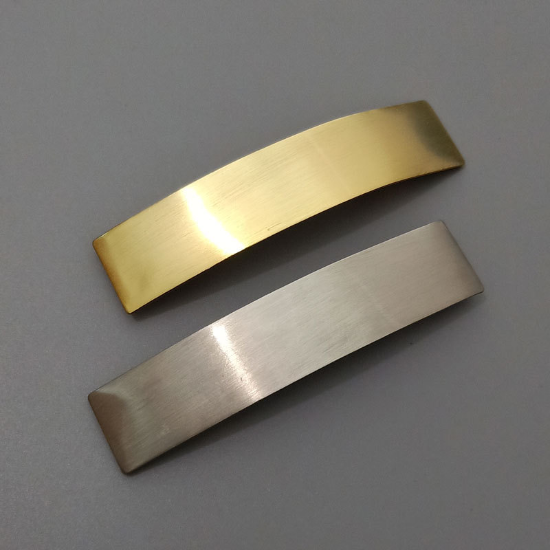 Brushed Metal Barrettes - Simple & Versatile Ponytail Clip for European American Normcore Style Fashion - Image 2