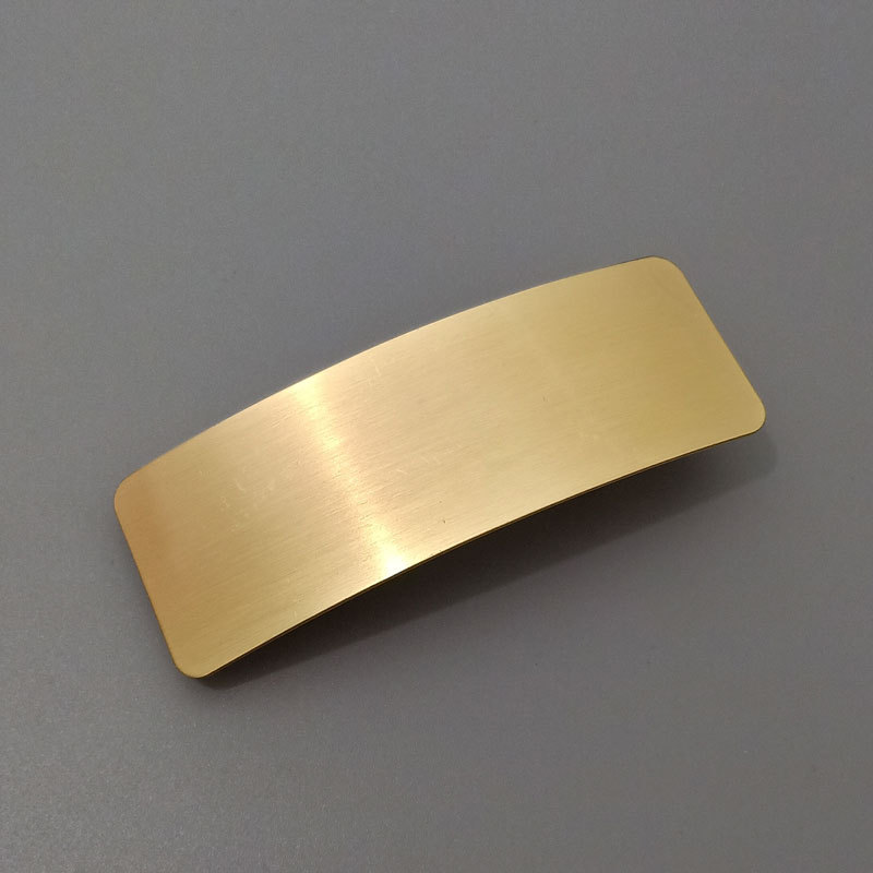 Brushed Metal Barrettes - Simple & Versatile Ponytail Clip for European American Normcore Style Fashion - Image 8