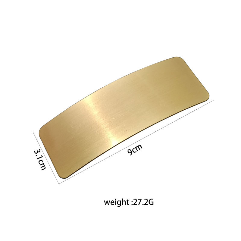 Brushed Metal Barrettes - Simple & Versatile Ponytail Clip for European American Normcore Style Fashion - Image 13